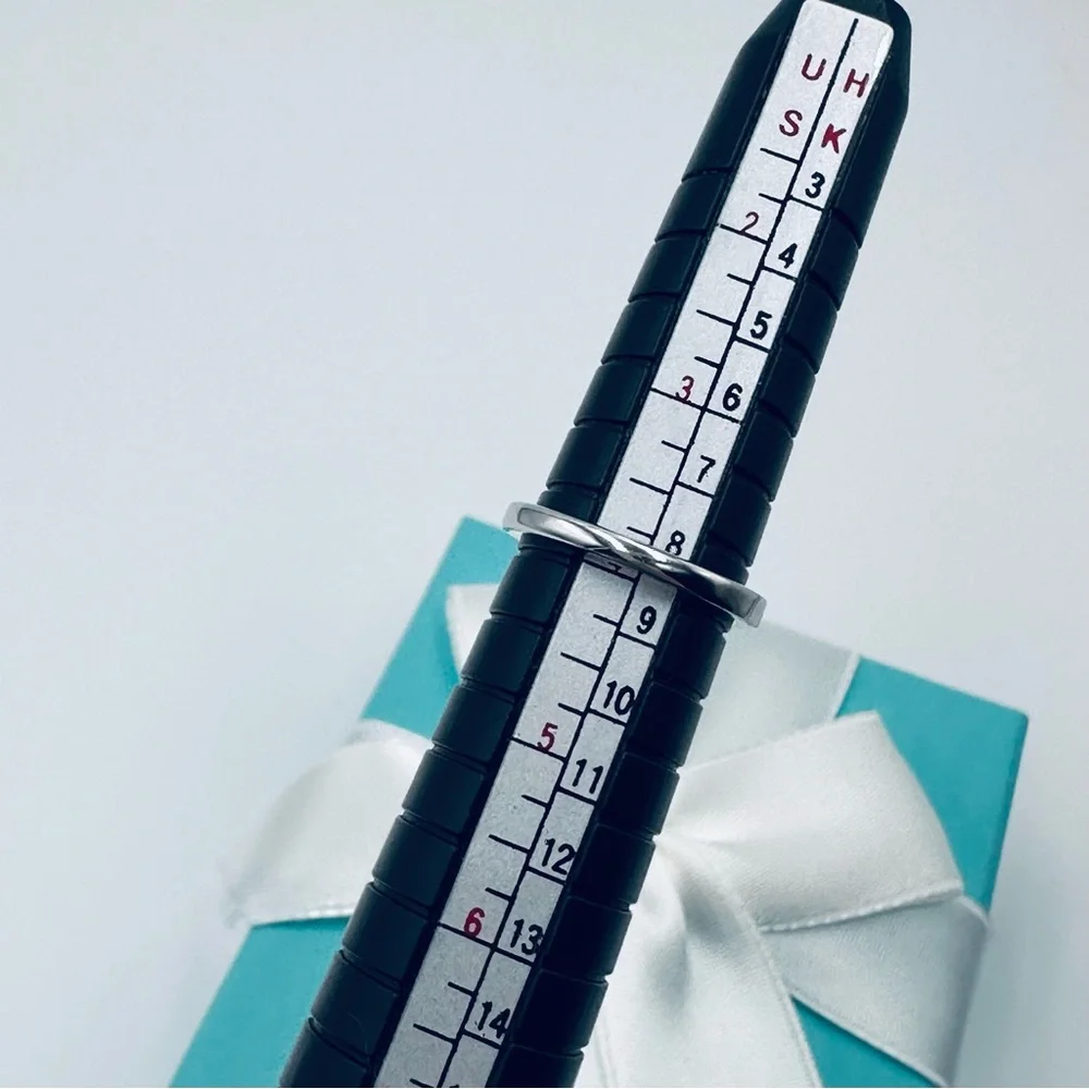 Tiffany & Co. Wedding Band with a Half-Circle of Diamonds .20 TCW w Packaging